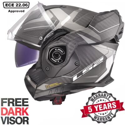 LS2 FF901 ADVANT X CARBON FIBRE MODULAR FLIP FRONT MOTORCYCLE