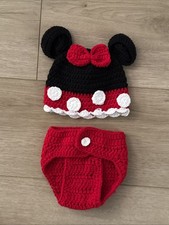 Handcrafted Crochet Disney Minni Mouse Newborn Outfit