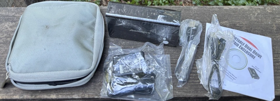 Addonics AE25RDESU Portable Dual Drive Raid Enclosure Sealed With Case - Image 4 of 4