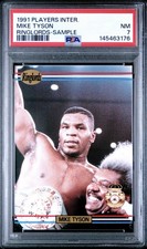 1991 Players International Mike Tyson Ringlords Sample PSA 7 NM Low POP