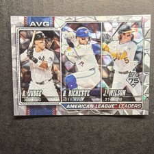 Topps 2025 75th Anniversary American League Leaders #204 Yankees Blue Jays