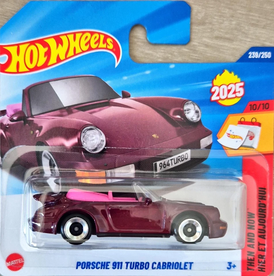 HOT WHEELS Hot Weels Porsche 911 Turbo Cabriolet 2025 Then And Now, OVP