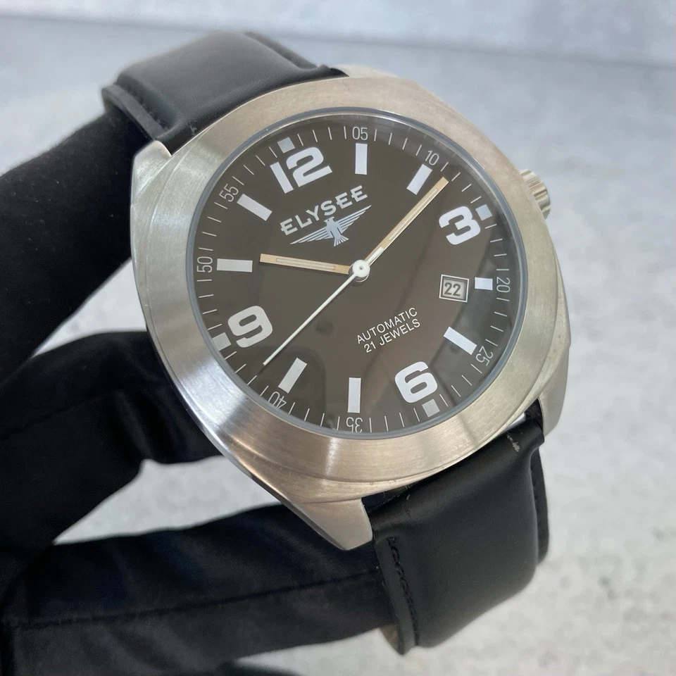 Автоматические часы Elysee с черным циферблатом 6532008 45 мм Quickset дата - Изображение 4 из 4