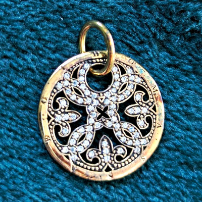 Thomas Sabo Ornament Anhänger vergoldet mit Zirkon-Steinen