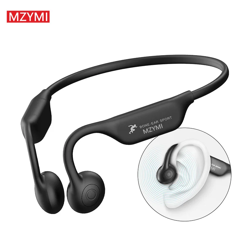 MZYMI A18 Bone Conduction Wireless Neckband Headphones for Sports Bluetooth Headset