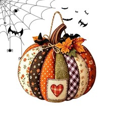 Wooden Pumpkin Decor Fall Door Hanging Sign Thanksgiving Farmhouse Decor
