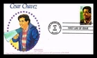 DR JIM STAMPS US COVER CESAR CHAVEZ 10TH ANNIVERSARY OF DEATH FIRST DAY ISSUE