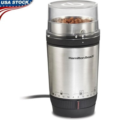 Electric Coffee Grinder Custom Grind 4-14 Cups Auto Shutoff Removable Bowl New