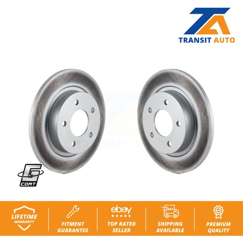 Rear Coated Disc Brake Rotors Pair For Mazda 3 Sport KG-100545 - Picture 1 of 8