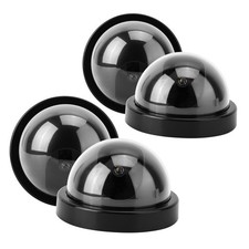 4pcs LED Fake Dome Camera With Flashing Light For Security