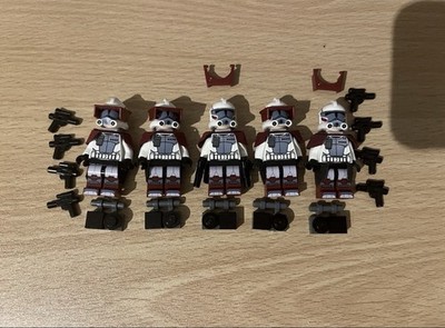 Lego Star Wars Clone ARC Trooper, sw0377, Dark Red Pauldron, Black Kama 5x 9488