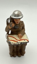 Barclay Manoil Soldier Telephone Operator 1930's-40's Antique L51-10