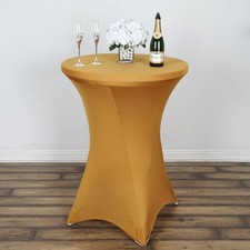 36" Cocktail SPANDEX Stretchable Fitted Table Cover Tablecloths Wedding Party