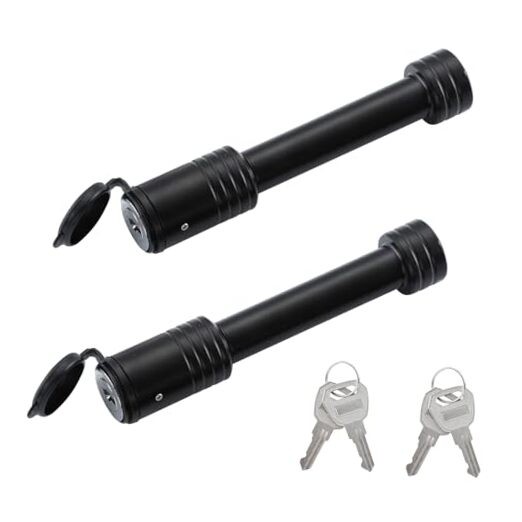 Trailer Hitch Lock, Hitch Lock with 5/8'' Dia Pin Fits 2" Receiver Tubes, for 