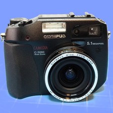 Olympus Camedia C-5060 CCD Digicam 16GB CF with Battery  Charger TESTED WORKING