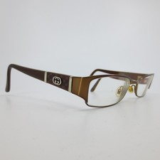 Gucci GG 2919 Bronze Brown Rectangle Eyeglass Frames Italy 52-17-135