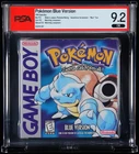 Pokemon Blue CIB Graded PSA 9.2 (Nintendo Game Boy, 1996) Sandshrew "Blue" Text