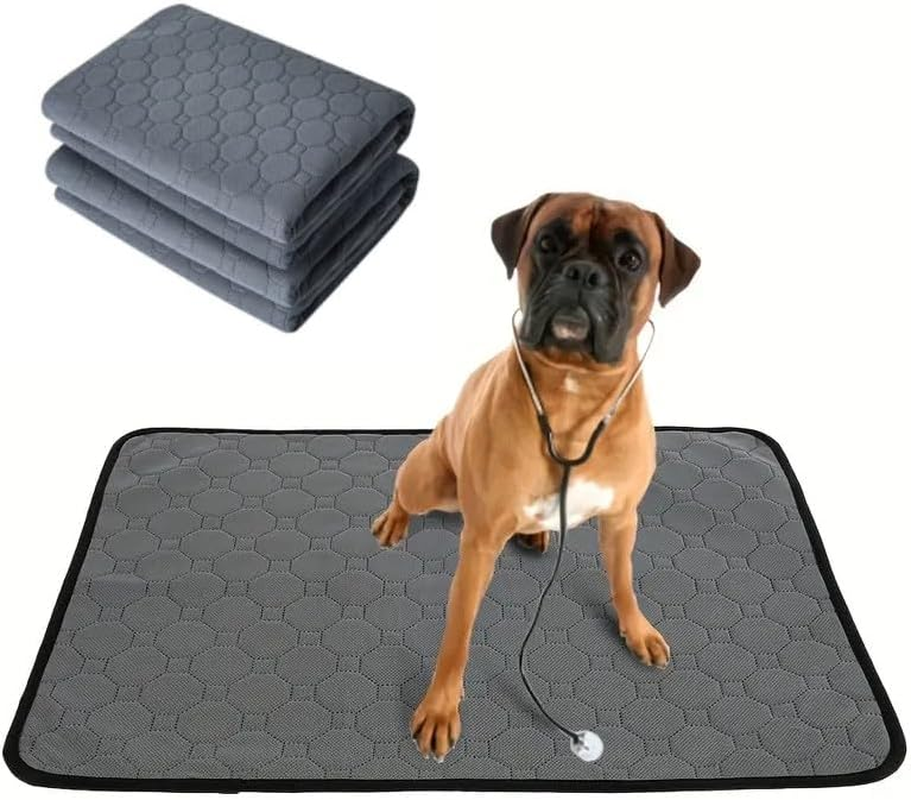 2 Pack Washable Dogs Pee Pads, Waterproof Reusable Pet Training Pads, Non Slip D
