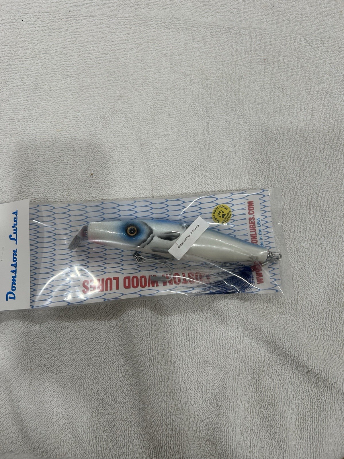 Surfster Domsson Popper  Surf  Lure Striper Plug Metal Lip Stripedbass Pikie - Image 2