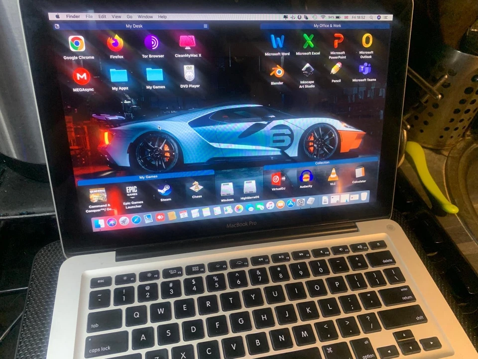 Apple MacBook Pro 13" Intel i5 2.50GHz,8GB, 500GB HDD,HighSierra+Windows10-No8.1 - Image 3 of 4