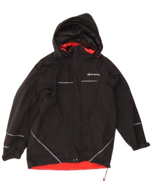 Sprayway Mädchen Windbreaker Jacke mit Kapuze 10-11 Jahre schwarz Polyester AK18