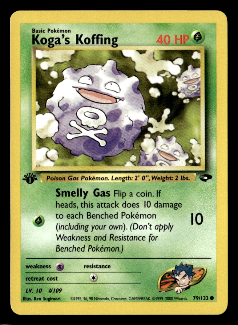 Koga's Koffing (79) Common 1st Edition Gym Challenge 079/132 NM Pokémon TCG
