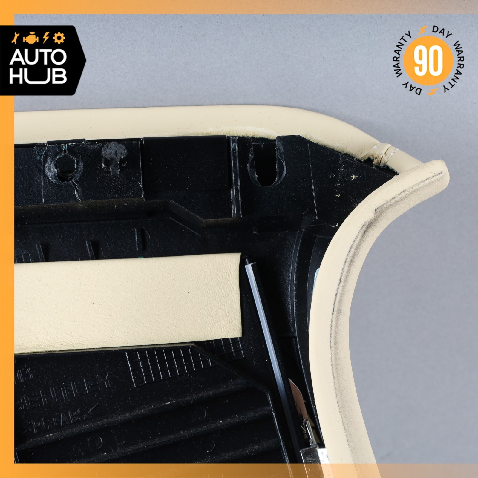 14-18 Bentley Flying Spur Right Upper B-Pillar Cover Panel Trim Beige OEM 40k