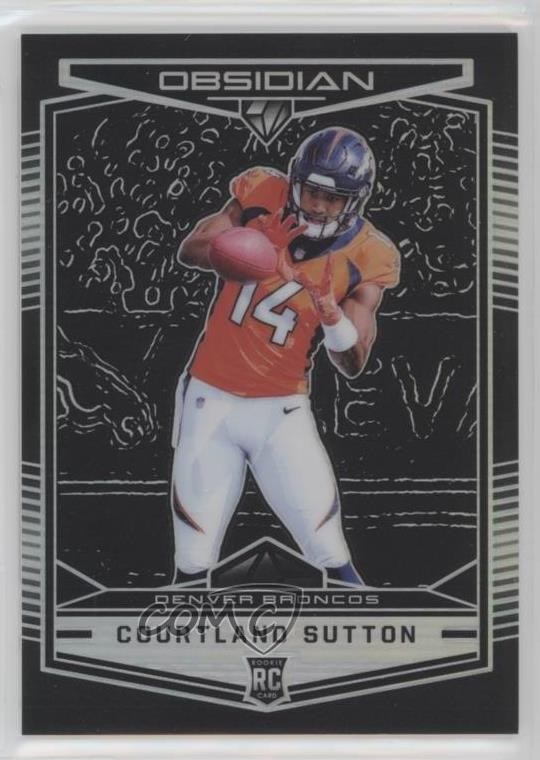 2018 Panini Obsidian 9/100 Courtland Sutton #121 Rookie RC 8k4