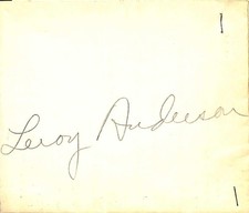 Leroy Anderson Legendary Composer Signed Autograph Cut Beckett Authenticated