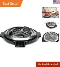Single Countertop Electric Burner with Temperature Control for Efficient Cooking