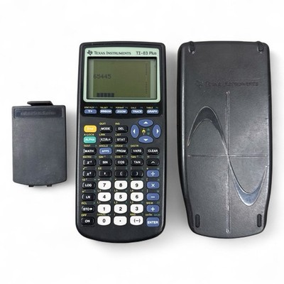 Texas Instruments TI 83 Plus w/ Cover PARTS REPAIR Works w/ SCREEN ISSUE