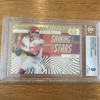 2019 Panini Illusions Patrick Mahomes II Shining Stars-Gold #15  PSA 9