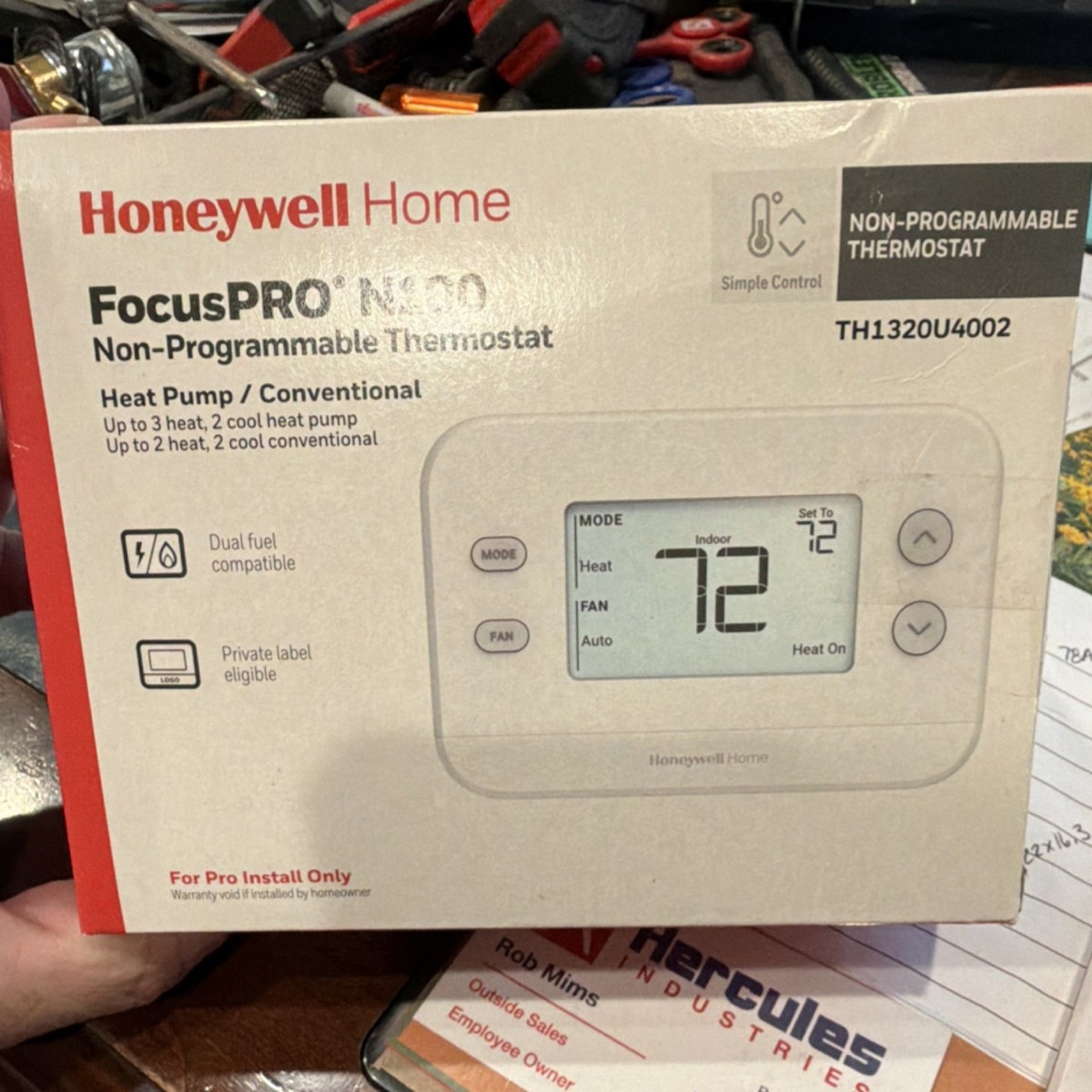Honeywell Home FocusPRO N100 Non-Programmable Thermostat Backlit