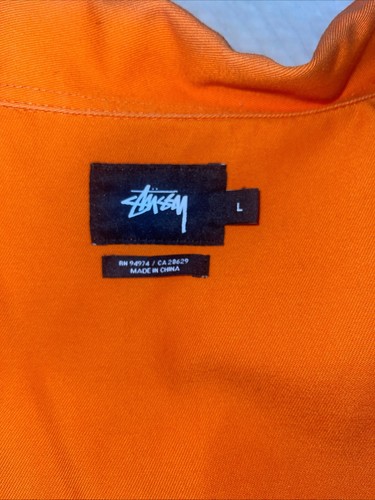 CHAQUETA STÜSSY CREMALLERA COMPLETA TRABAJO MANGA LARGA NARANJA L - Imagen 7 de 8