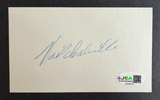 New York Rangers Neil Colville Signed Autographed Index Card + Photo JSA HOF