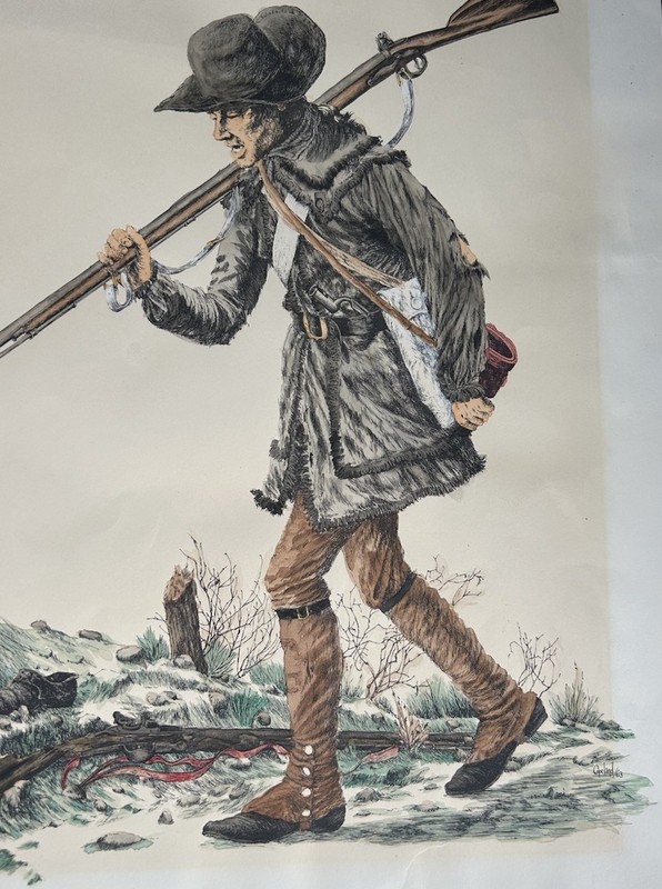Revolutionary War. Peter F Copeland Illustrations set of 4. 