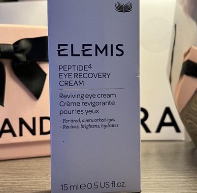 Elemis Peptide4 Eye Recovery Cream Brightens Hydrates Reduces Puffiness 15ml