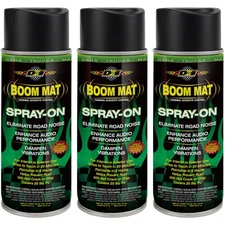 DEI Sound Dampening Spray 50220 3-PACK; Boom Mat Spray-On 18 oz Black 300°F