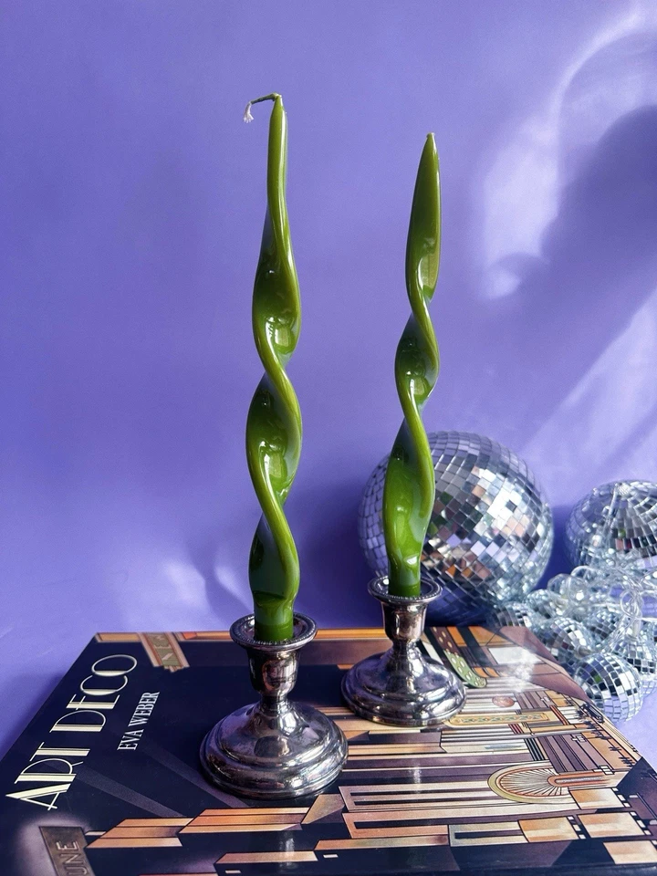 Винтажная пара 2 серебряных подсвечников Birks Regency E P медная патина - Изображение 4 из 4