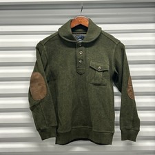 Polo Ralph Lauren Boys Kids Shawl Collar Medium 12 To 14 Heritage Sweater