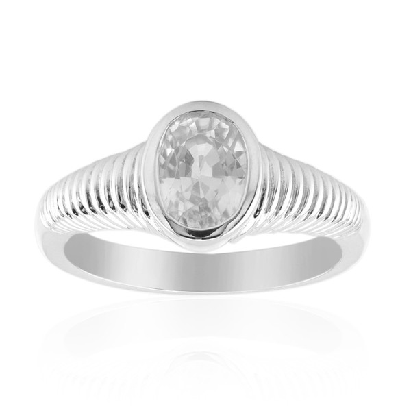 Cavill Zirkonring 925 Sterling Silber 1,06Ct Oval Damenring Elegant-image