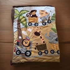 Lambs  Ivy Baby Nursery Jungle Animal Comforter Crib Quilt Blanket 90s