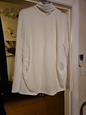 Threadbare Women's Maternity Winter White Top Size Size 14 Lovely Matyerial New