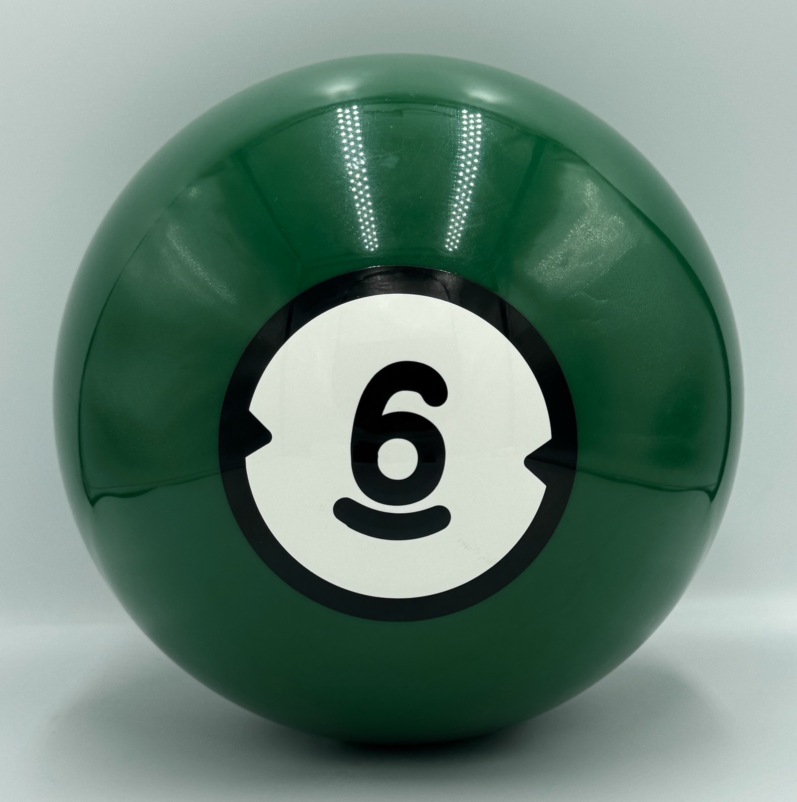 Brunswick Billiards House Bowling Ball Green #6 Drilled 5lbs