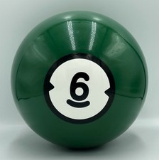 Brunswick Billiards House Bowling Ball Green 6 Drilled 5lbs