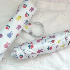Miffy Flower Pattern Umbrella with PU Coating - UV Protection