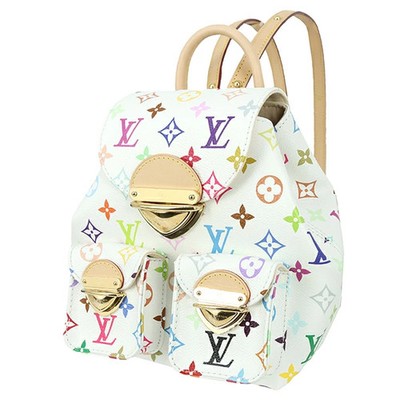 Louis Vuitton Backpack x TM Venice Murakami Takashi Monogram White r1_0921