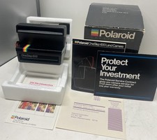 Polaroid Camera One Step 600 Land Instant Rainbow Stripe W/ Box Manual New