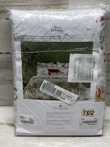 Yves Delorme Flores Full / Queen Duvet Cover 92x92” Multi Color’s $450 New - Picture 4 of 6