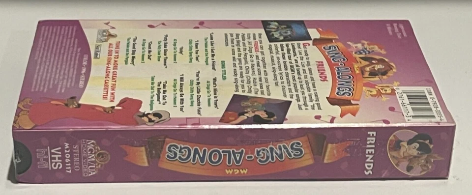 MGM Sing-Alongs Friends VHS 1996 All Dogs Go To Heaven New Rare - Image 4 of 4